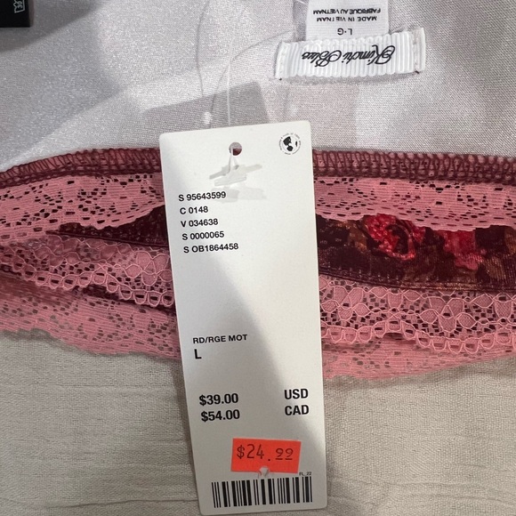 Urban Outfitters Burgundy Floral Tank Top - Picture 3 of 3